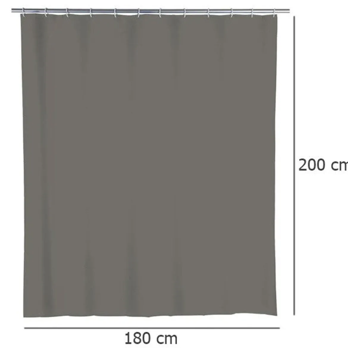Zasłona prysznicowa, PEVA, 180x200 cm, WENKO