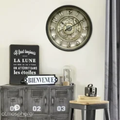 Zegar ścienny MECA w stylu loft, Ø 51 cm
