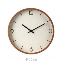 Zegar ścienny, minimalistyczna tarcza, Ø 30 cm