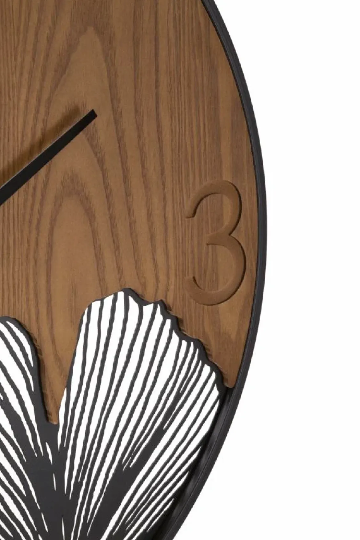 Zegar ścienny WOOD, brązowy, Ø 60 cm
