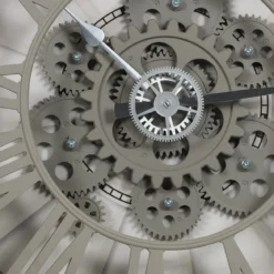Zegar ścienny z widocznym mechanizmem, Ø 39 cm