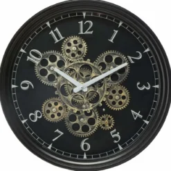 Zegar ścienny z widocznym mechanizmem, Ø 37 cm