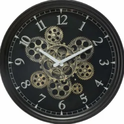Zegar ścienny z widocznym mechanizmem, Ø 37 cm