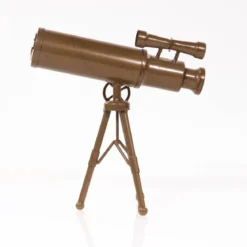 Zegar do salonu TELESKOP, metalowy, 23 cm
