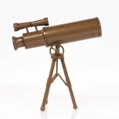 Zegar do salonu TELESKOP, metalowy, 23 cm