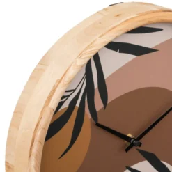 Zegar na ścianę do salonu Nila, tarcza z ilustracją, Ø 30 cm