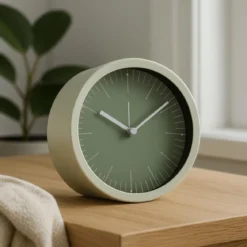 Zegar stojący na komodę GIST, minimalistyczna tarcza, Ø 15
