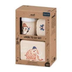 Zestaw: bidon 200 ml i śniadaniówka HOP ON AT HOME, 3-częściowy, KOZIOL