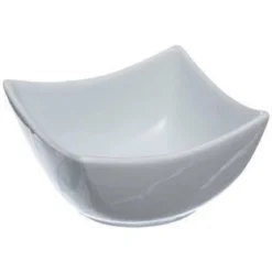 Zestaw do dipów, porcelanowe miseczki na bambusowej tacy