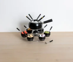 Zestaw do fondue obrotowy na 6 osób, ceramiczny
