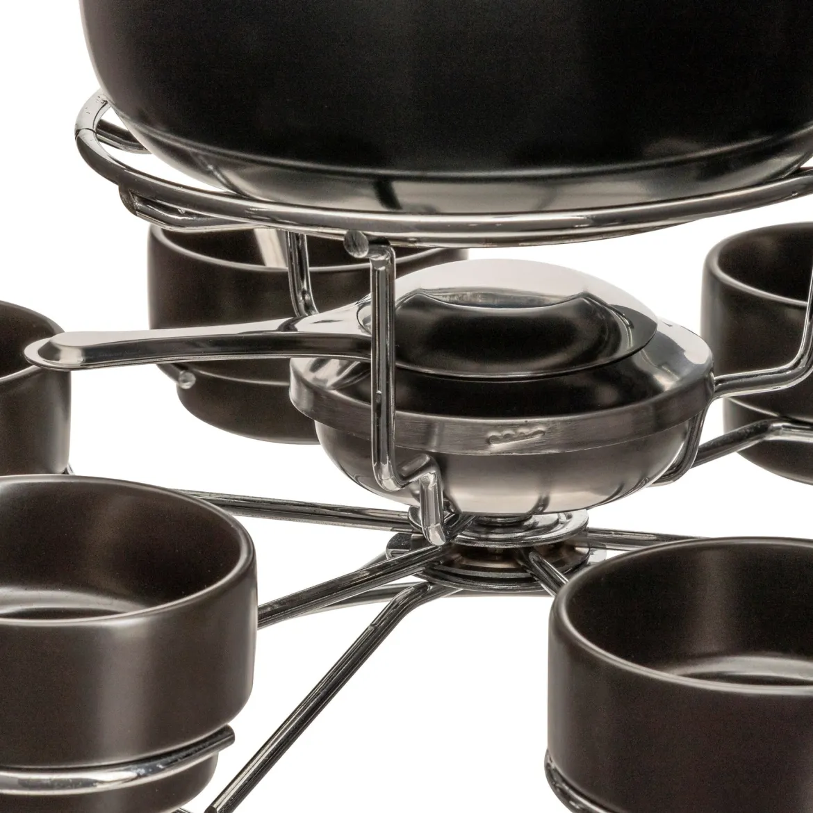 Zestaw do fondue obrotowy na 6 osób, ceramiczny