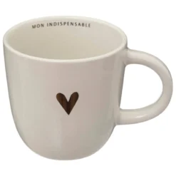 Zestaw do kawy: 4 porcelanowe kubki i spodki, na stojaku FLORAL, 170 ml