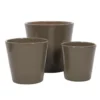 Zestaw doniczek ceramicznych CONICAL, 3 sztuki