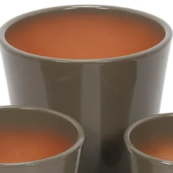 Zestaw doniczek ceramicznych CONICAL, 3 sztuki
