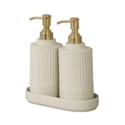 Zestaw dozowników z podstawką HEIDI, 2 x 550 ml