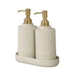 Zestaw dozowników z podstawką HEIDI, 2 x 550 ml