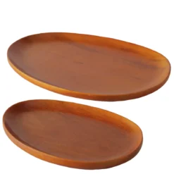 Zestaw drewnianych tac TORIN, 20-29 cm