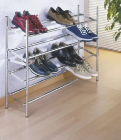 Zestaw dwóch szafek na buty - regał, półka