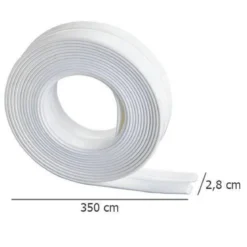 Zestaw dwóch taśm uszczelniających do brodzika, 3,5 m, szerokość 5 cm i 2,8 cm, WENKO
