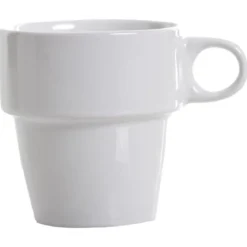Zestaw 6 kolorowych filiżanek do cappuccino + metalowy stojak