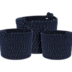 Zestaw koszy dekoracyjnych ROPE, 3 sztuki