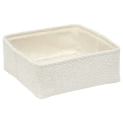 Zestaw 4 koszy tekstylnych BOUCLETTE, 15,5 x 15,5 x 11 cm