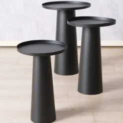 Zestaw metalowych stolików Jacky, 3 sztuki