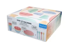 Zestaw naczyń turystycznych NORA MACARONS, 16-częściowy, KOZIOL