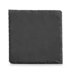 Zestaw podkładek łupkowych, 10 x 10 cm