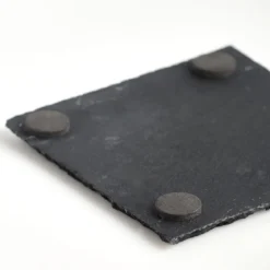 Zestaw podkładek łupkowych, 10 x 10 cm