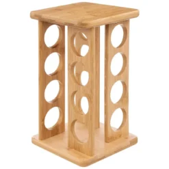 Zestaw pojemników na przyprawy, bamboo - 17 elementów w komplecie