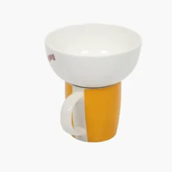 Zestaw prezentowy dla dziecka: miska i kubek z porcelany, 600 ml + 360 ml