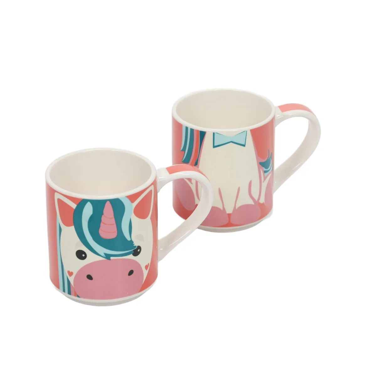 Zestaw prezentowy: 2 kubki porcelanowe dla dziecka, 2 x 265 ml