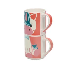 Zestaw prezentowy: 2 kubki porcelanowe dla dziecka, 2 x 265 ml