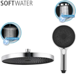 Zestaw prysznicowy z deszczownicą, z funkcją Softwater, WENKO