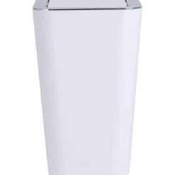 Zestaw: Stojak na papier toaletowy i szczotkę do WC, RIVALTA WHITE + kosz na śmieci CANDY WHITE - 6 l, WENKO