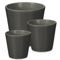 Zestaw stożkowych doniczek Ø 14, 17, 22 cm