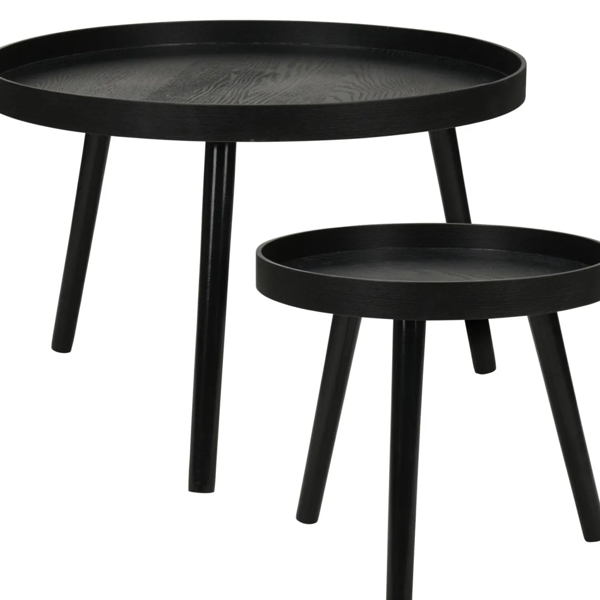 Zestaw stolików kawowych w dwóch rozmiarach, Ø 60 cm, Ø 38 cm