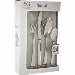 Zestaw sztućców dla 6 osób, stal nierdzewna, INOX