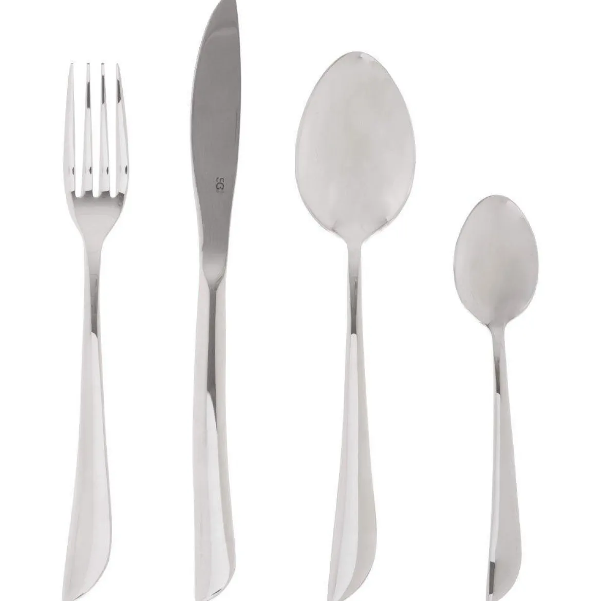 Zestaw sztućców dla 6 osób, stal nierdzewna, INOX