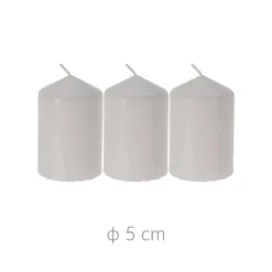 Zestaw trzech świec, 7 cm