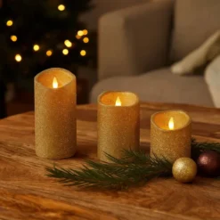 Zestaw świec LED w różnych rozmiarach, 3 sztuki