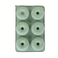 Zielona silikonowa forma na muffiny, 27 x 17 cm